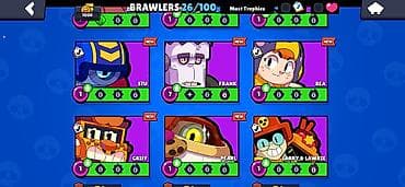 şexsi eşyalar: Brawl Stars oyun hesabı Əsas xüsusiyyətlər: - Kofeletilmiş profil: 14 — 10