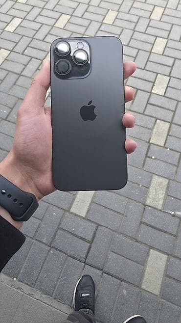 IPhone 15 Pro Max, 256 GB, Black Titanium, Barmaq izi, Face ID