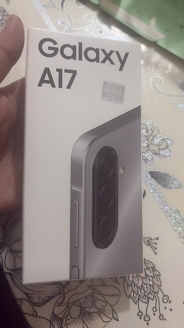 Samsung Galaxy A17, 128 GB, rəng - Boz, Zəmanət, Barmaq izi, İki sim kartlı