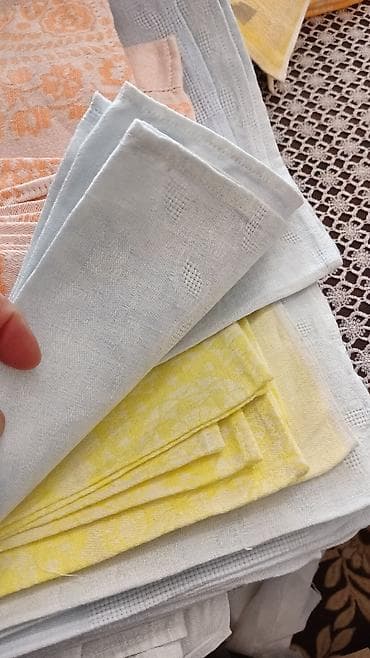 süfreler: Mətbəx və süfrə üçün dəst parça məhsulları - Material: kətan/paxta — 3