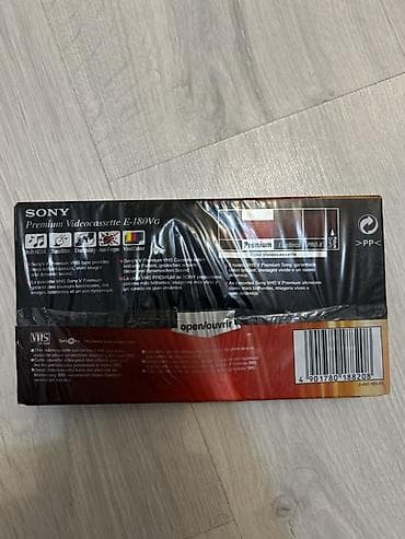 video magnitofon: Yep-yeni. Açılmayıb. Məhsul: Sony Premium Videokaset E-180VG (VHS) — 2