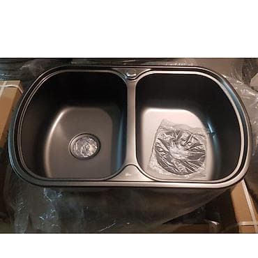 Canaq qara reng paslanmayan ! 77x49 razmer Derinlik 21 sm Sifon