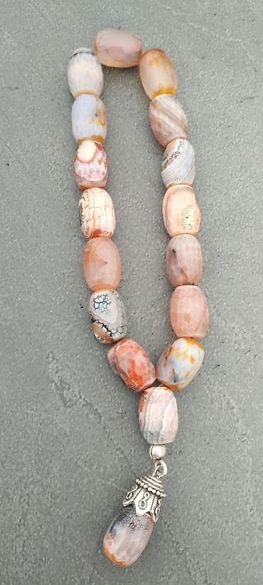 Albalı əqiq orginal natural təbii təsbeh