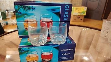 gil qab: Stəkanlar, Şüşə, 12 ədədli dəst — 2