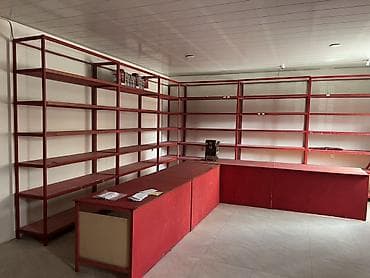 divar vitrini: Mağaza üçün vitrin və rəf sistemi - Material: metalkarkaslı çərçivə — 2