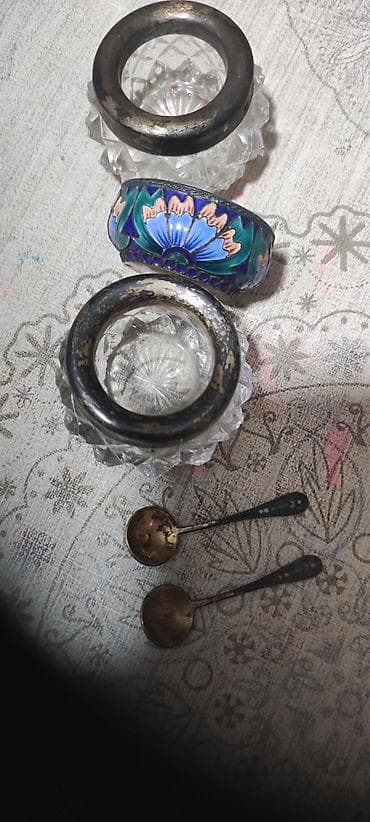 qab qaşiq: Qənd qabı, 1960 il, Gümüş, SSRİ — 2