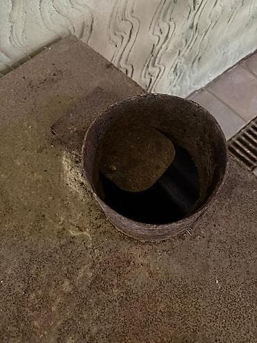 peci: Metall soba (odun/kömür üçün) - Material: qalın poladdan qaynaqla — 2