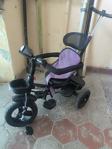 Uşaq üçtəkərli velosipedi – valideyn idarəetmə tutacaqlı - — 3