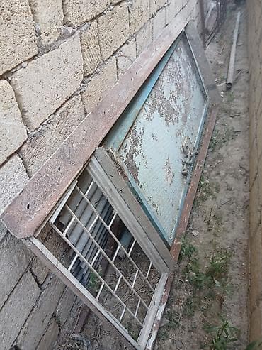 İşlənmiş Dəmir Həyət darvazası, Yana açılan, 78 m, Mexaniki, Qapı ilə, rəng - Göy — 2