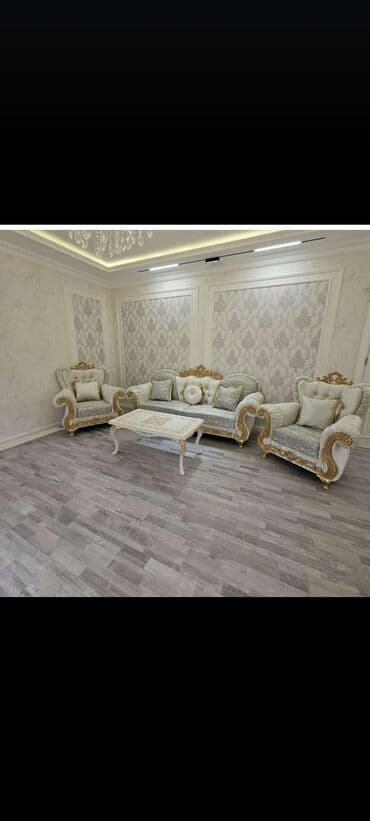 metbex ucun divanlar: Yeni, Klassik divan, 2 kreslo, Bazalı, Açılan — 2