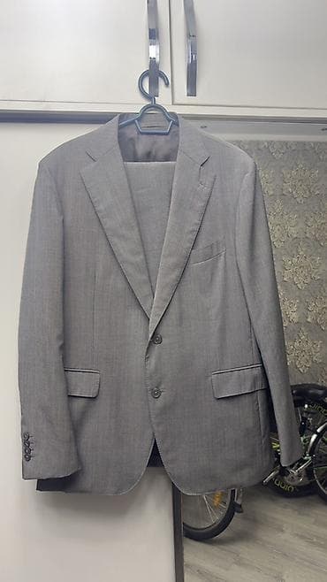 Arginal Boggi Milano kişi kostyumu – boz rəng, klassik