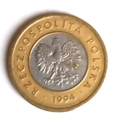 riyaziyyat test toplusu 2 ci hissə: Nadir tapılan kolleksiya üçün1994 cü ilə aid Polşa 2 zlotası. İdeal — 2