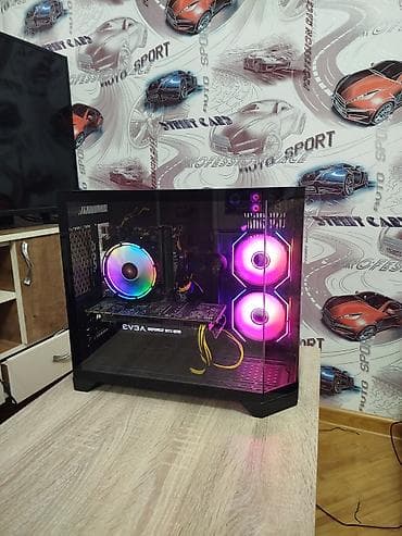 Kompüter ehtiyyat hissələri: Gtx 1070 i5 7500 16gb ddr4 ram yeni şüşə keys+fan klaviatura+mouse — 3