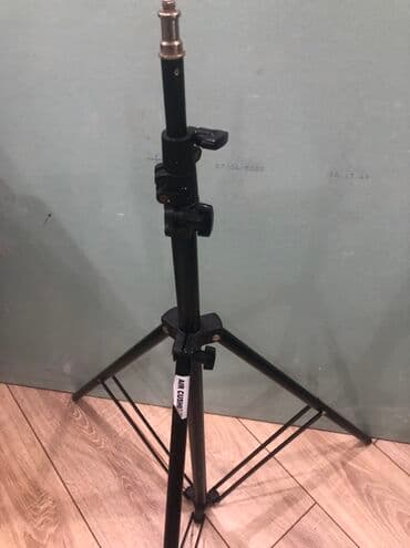 ведро на колесах: Foto/video üçün iki ədəd ştativ dəsti 1) Studiya işıq ştativi - Qara — 1
