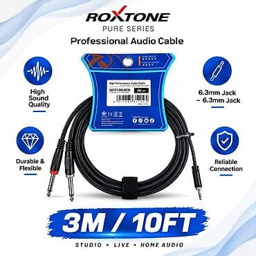 RoxTone Professional Audio Cable – 3 m / 10 ft - Bağlantı: 3.5 mm