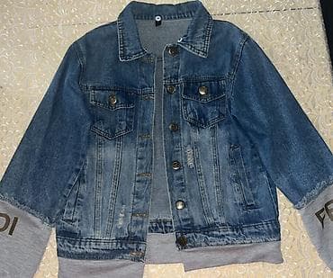 Qadın ayaqqabıları: Denim gödəkçə – kapüşonsuz, düyməli model 2 ədəd cins jilet – L və — 1