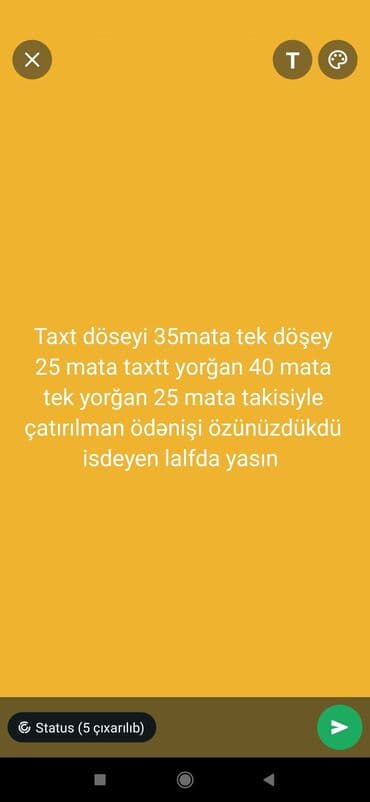 taxt doşəyi: Cidi olanar narat etsin — 1