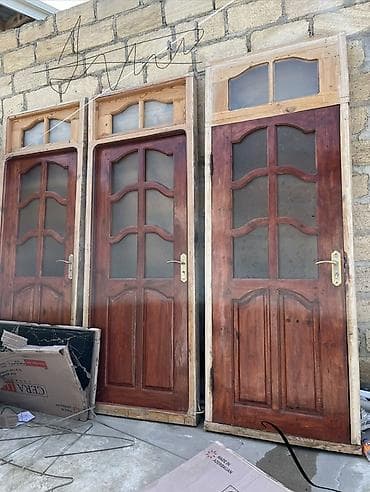 Qonaq otağı üçün İşlənmiş Otaq qapısı 90x240 sm Çərçivə ilə, Zəmanətsiz, Ödənişli quraşdırma, Ödənişli çatdırılma