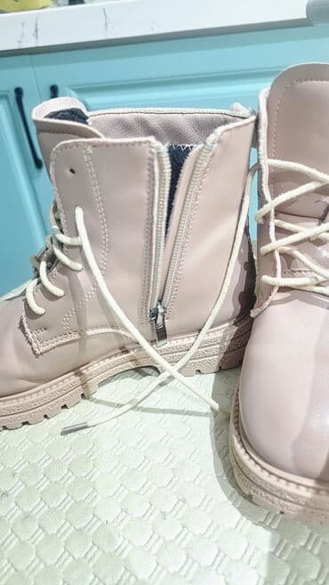 Cinslər və şalvarlar: Uşaq üçün isti payız/qış çəkmələri - Rəng: açıq pudra/çəhrayı - — 4