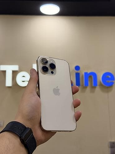 apple imac: IPhone 14 Pro Max, 128 GB, Qızılı, Zəmanət, Kredit, Qırıq — 1