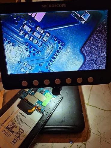 manıtor: Digital mikroskop. 1200 pixsel. zaryadka ile isleyir.elektron — 2