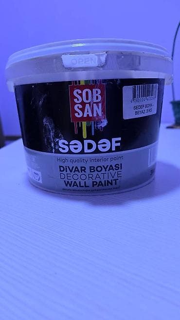 uqlarez satiram: Sədəf boya yeni alınıb. 75 azn (ağ mirvari rəng) Üstündən 100 qram — 3