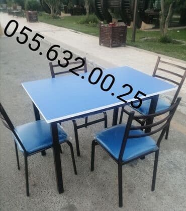 tək stollar: Stol stul desti masa və oturacaqlar dəstləri sexden birbaşa satişı var — 7