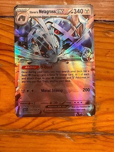 xrustal güldan: Məhsul: Pokémon TCG kartı – Steven’s Metagross ex (Stage 2) - Seriya — 1