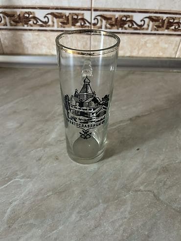 Другие напитки: Şüşə stəkan – xatirə/kolleksiya nümunəsi - Material: şəffaf qalın — 1