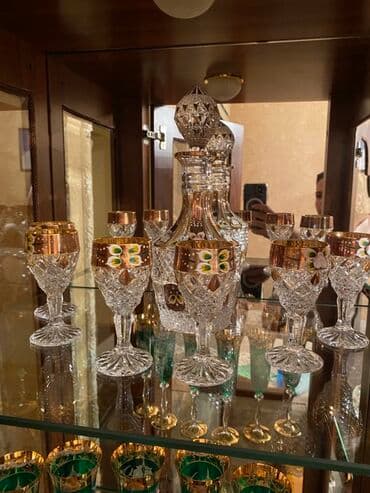 Qədəhlər: Rəng - Qızılı, Xrustal, 6 — 3