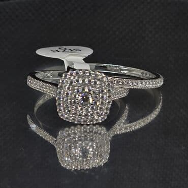 tek qaş üzüklər: Nişan, Üzük, Ağ qızıl, Brilyant — 4