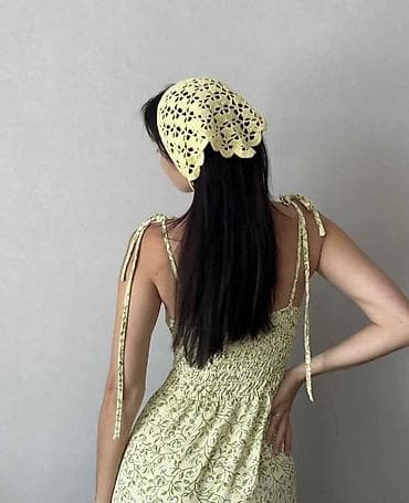 baş: Məhsul: Əl işıqlı toxunma bandana/baş yaylığı - Model: Üçbucaq — 1