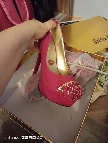 Tuflilər: Tuflilər, Ölçü: 37, rəng - Çəhrayı, İşlənmiş — 3