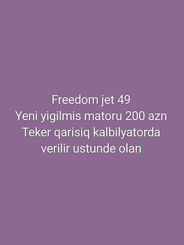pirus diskleri: Freedom jet 49 mator arxa teker diskiyyle kalbilyatorla desd 200 azn — 1