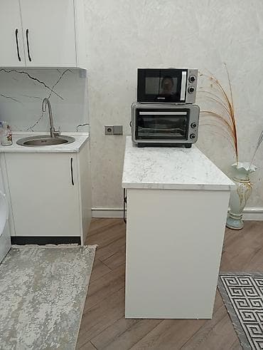 Mətbəx mebeli: Ağ rəngdə müasir mətbəx mebeli dəsti yenidi 5 aydl qurasdrllb - L — 5