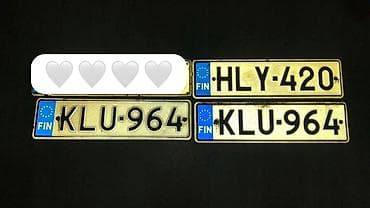 Aksesuarlar və tüninq: Teki 20azn Məhsul: Finlandiya avtomobil nömrə nişanları (EU formatı) — 1