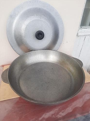 Посуда для готовки: Сковородка, цвет - Белый, Чугун — 1