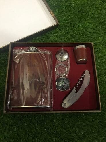 qab qaşiq: Flyaqa icki qabi polad materialdi pasdanmir hediye kimide gozel — 2