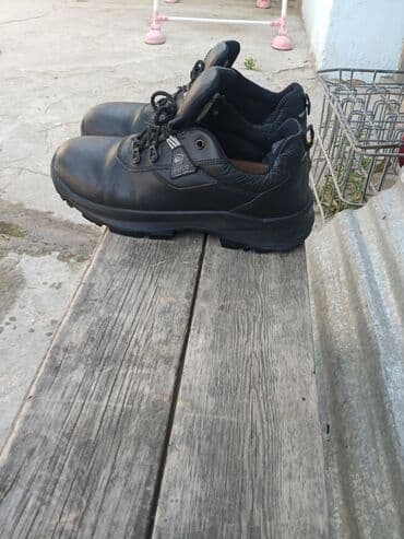 botinkalar, çəkmələr: Qara rəngdə, yüksək dabanlı, bağcıqlı BAFCO firmasının iş çəkmələri — 2