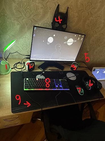 redmi buds 6 active: RGB işıqlı kompüter aksesuarları dəsti Full setup = 35 azn — 1