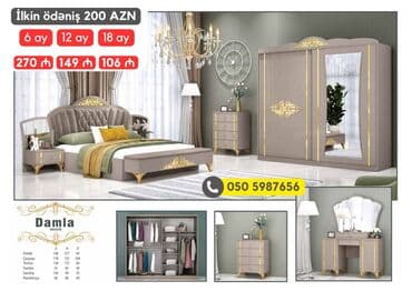 avanqart mebeller: 2 təknəfərlik çarpayı, Dolab, Termo, 2 tumba, Azərbaycan, Yeni — 14