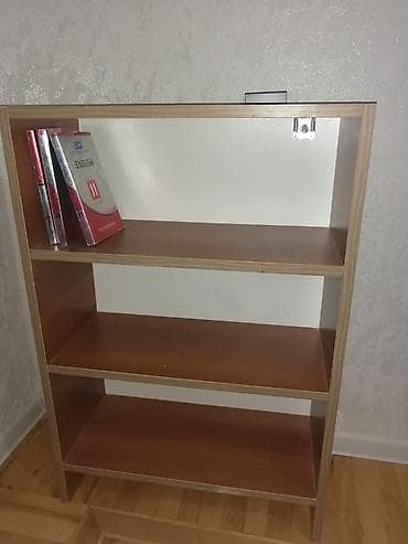 meb: 3 gozlu polka. Hem kitab ucun hem de aksesuarlar ucun uygundur — 2