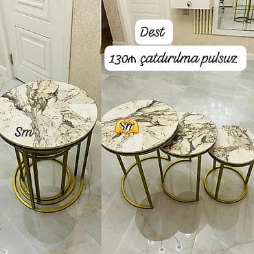 stul ortukləri: Jurnal masası, Yeni, Yumru masa — 1