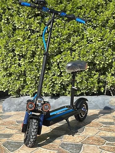 Elektrik skuter – güclü amortizasiya və oturacaqlı Ideal veziyyetde