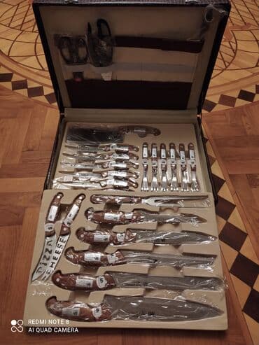 набор ножей: Bıçaq dəsti təzədi qiymət 150 azn real alıcıya endirim olacaq — 3