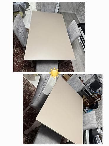 oturaca: Mətbəx üçün, Açılmayan, Dördbucaq masa, 4 stul — 1