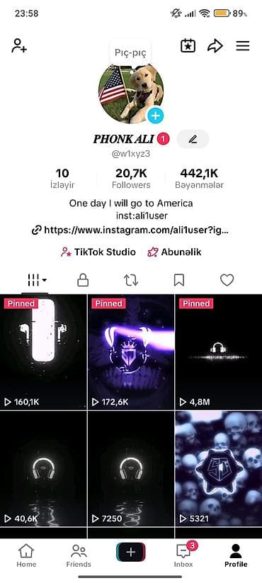 Xidmət: TikTok üçün qrafik və musiqi effektli qısa video kontentinin