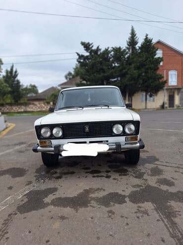 ваза стеклянная прозрачная высокая без узора: VAZ 2106 sedan - Korpus: Ağ rəng, 4 qapı, xrom ön-arka bamperlər — 16