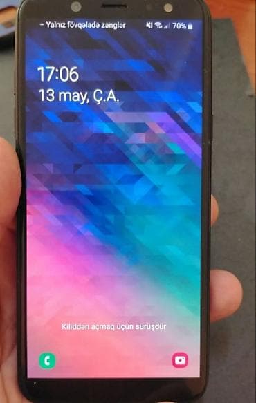 smart tv 82: Samsung Galaxy A8 2018, 32 GB, rəng - Qara — 2