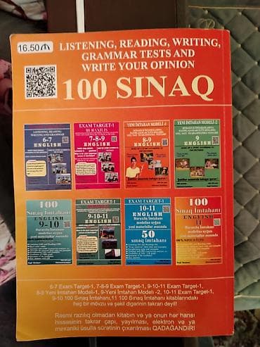 Ovçuluq və balıqçılıq: Məhsul: “100 Sınaq İmtahanı – English 11” hazırlıq kitabı Təsvir: - — 2